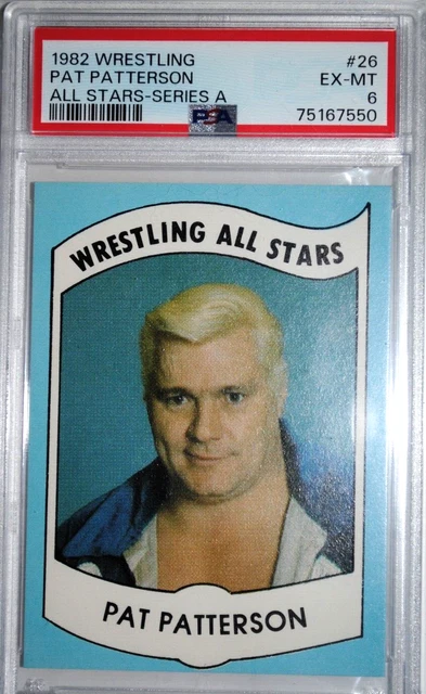 1982 wrestling all stars series A PAT PATTERSON  PSA 6
