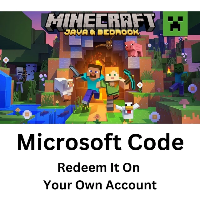 MINECRAFT MICROSOFT CODE | Java & Bedrock Edition | Redeem It Yourself ...