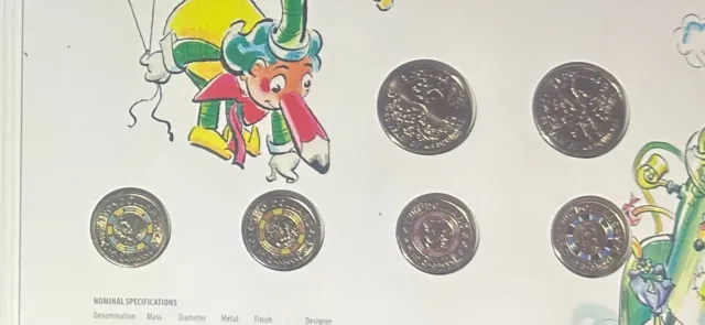The Royal Australian Mr Squiggle & Friends Mint 2019 Seven Coin Collection