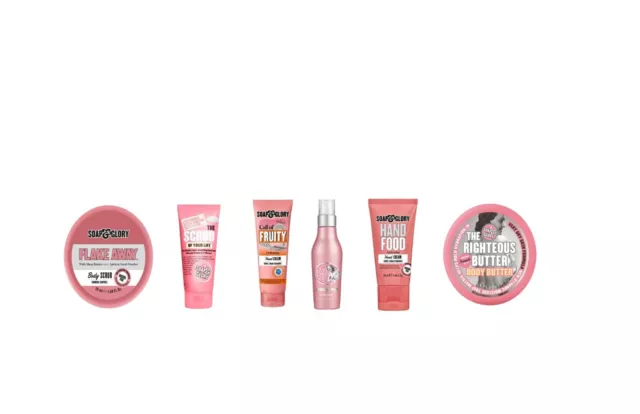 Soap & Glory Skincare & Hair Range Travel Size Sealed for Hands, Body & Hair