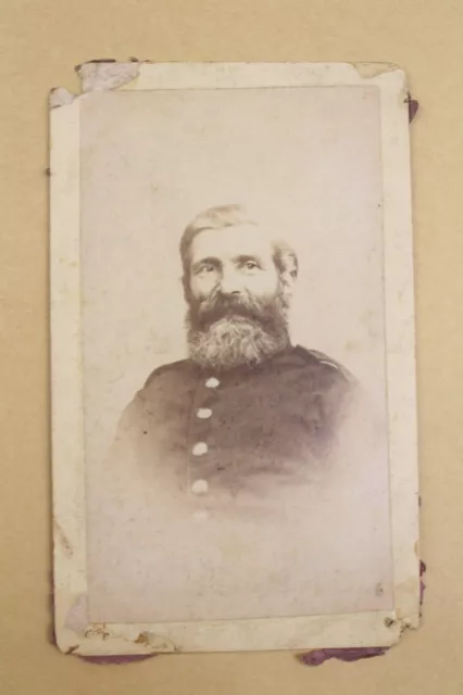 CDV Foto Soldat Veteran 1870