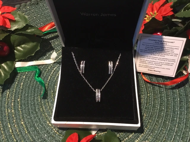 warren james necklace and earring set