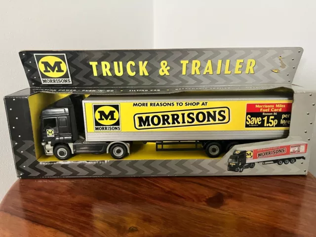 VINTAGE MORRISONS TRUCK and Trailer Push Go Toy Model 25.00 PicClick UK
