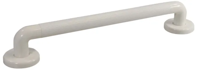 Heavy Duty Fluted Grab Bar Safety Grab Rail - Various Sizes White Disability Aid