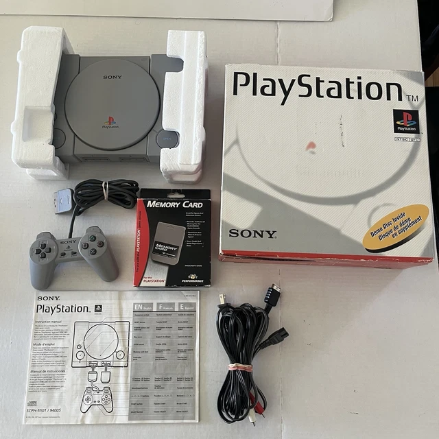 SONY PLAYSTATION 1 PS1 Console SCPH-5501 CIB Tested Original Box ...