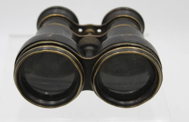 altes Fernglas, wohl Frankreich um 1900, 1x Glas beschädigt (335-16013)*