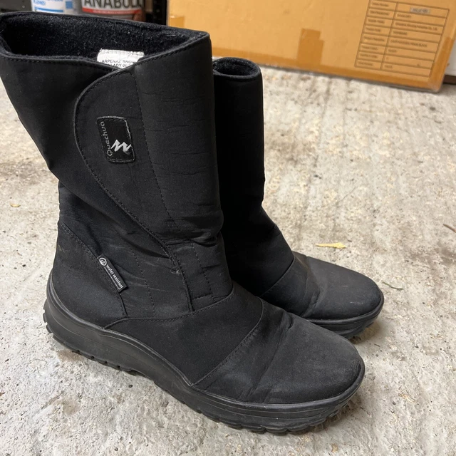 QUECHUA DECATHLON Arpenaz snow boots new UK 6 black 8.00