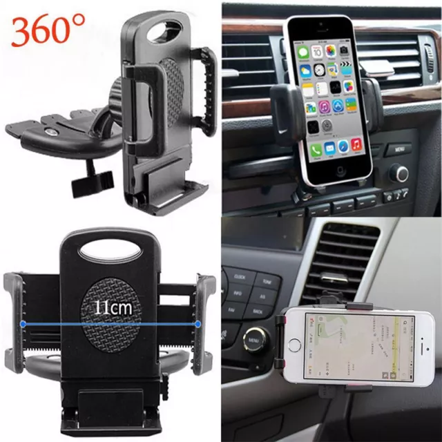 Universal Car CD Slot Holder Stand Cradle For Mobile Phone iPhone Android TK-xd