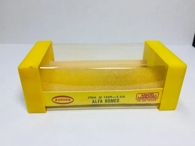 AURORA T-JET #1409  ALFA ROMEO  Orig car box ~ SUPER CLEAN ~ Model Motoring AFX
