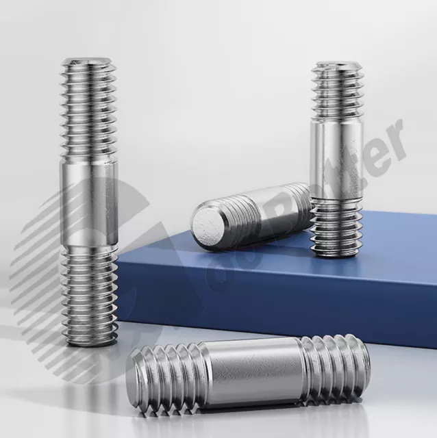 M3~M16 Double End Threaded Stud Bar Rod Bolts 304 Stainless Steel Threaded Studs