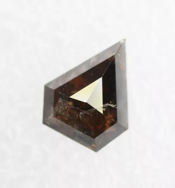 1.12 CT Naturel Desseré Diamant Marron Couleur Pentagone Coupe Véritable Diamant