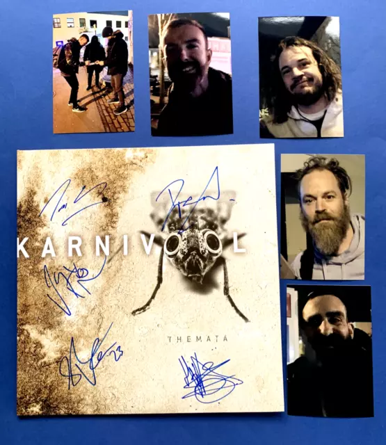 KARNIVOOL in person fully signed autographs LP-cover Vinyl 12" incl. photos