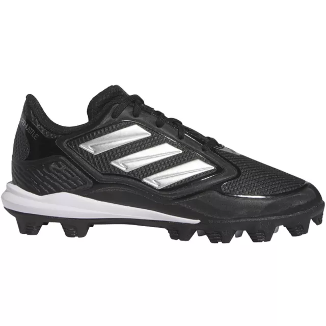 Adidas Youth PureHustle 3 Molded Fastpitch Cleats BLACK | SILVER SZ 4.5