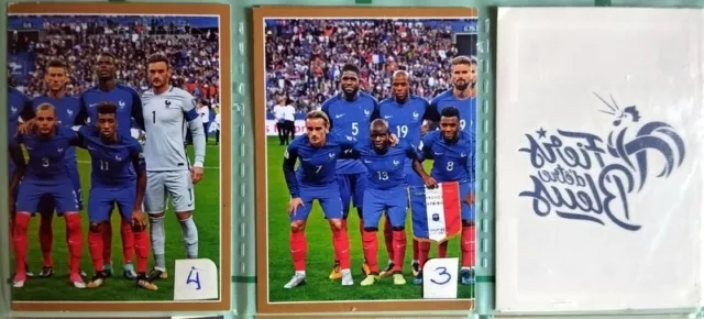 5 Vignettes Panini  Carrefour Au Choix " Fiers D’être Bleus " 1998/2018