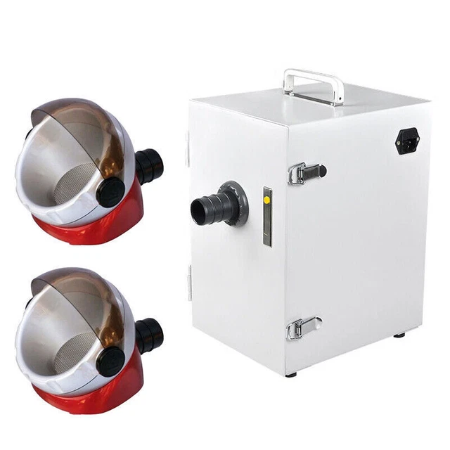 USED Dental Lab Single-Row Dust Collector Vacuum Cleaner & Desktop Suction Base