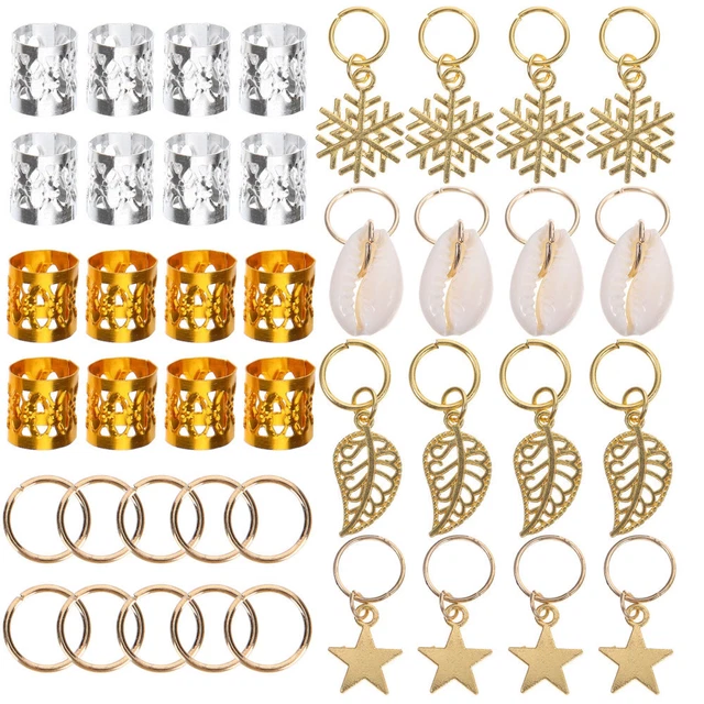 80 piezas Dreadlock Joyerías Colgante Accesorios en cubierta Trenzar Cabello Accesorios