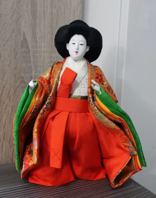 Traditional Japanese Hina Doll The Court Lady Festival Handmade Painted Figure