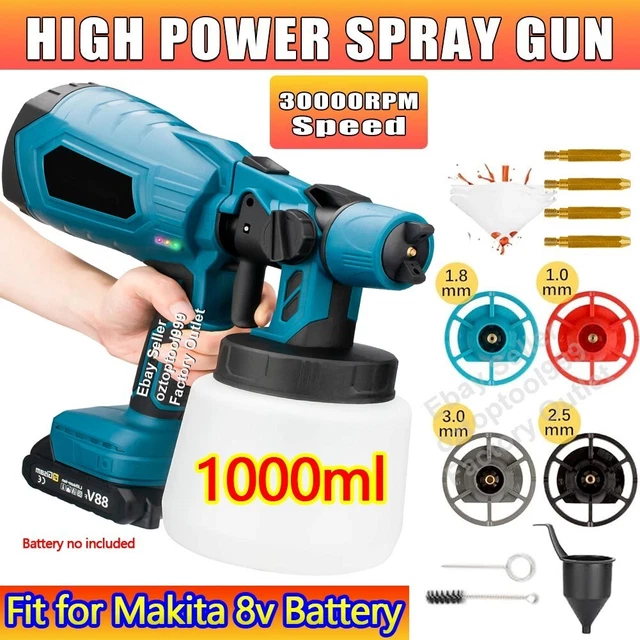 Cordless High Pressure Spray Gun Airless Paint Sprayer For Makita 18V Battery AU