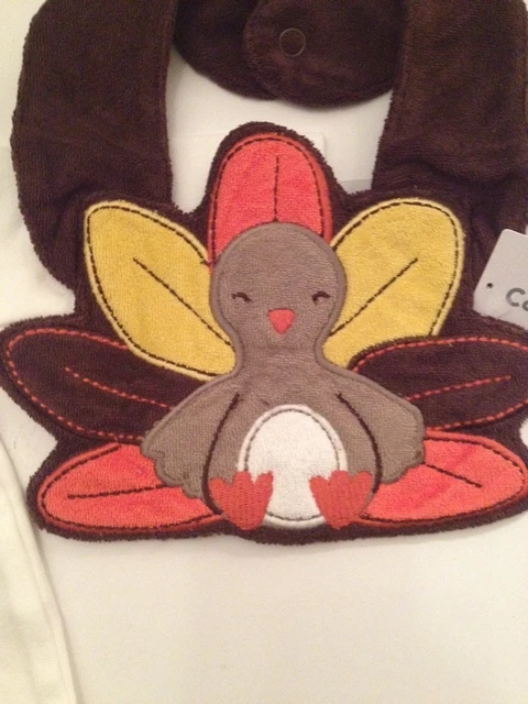 Carters Baby Boy Girl Bodysuit Bib Set Size Newborn 3 Months First Thanksgiving 3