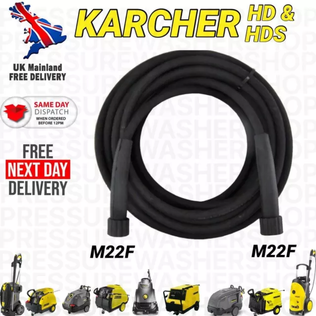 10M Karcher Hose Fits Hds Model Pressure Washer Steam Cleaner Jet Wash M22 X M22