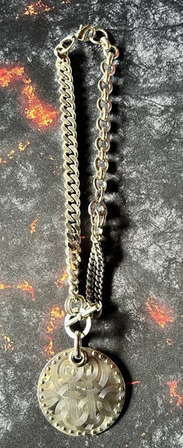 Collier Vintage Isadora Paris En Galalithe Noire - Années 80, Occasion