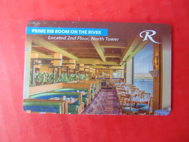 CASINO DON LAUGHLIN'S RIVERSIDE Hotel Room Key Card Prime Rib Room On The River