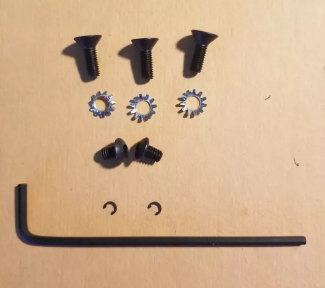 Sight Base&Grip Screws,Lock Washers,C-Clips&Hex for Browning Buck Mark Contour