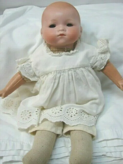 Antique Armand Marseille Bisque Head Cloth Body Dream Baby Doll