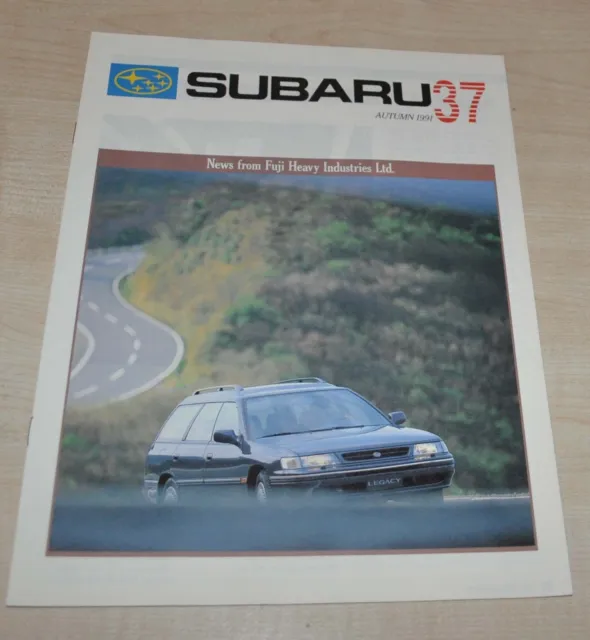 1991 Subaru 37 Magazine Fuji Heavy Industries Brochure Prospekt ENG