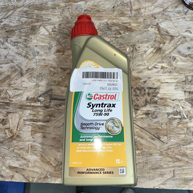 Syntrax Long Life 75W90 1L Multi Vehicle Transmission Axle Fluid 1 Litre Castrol
