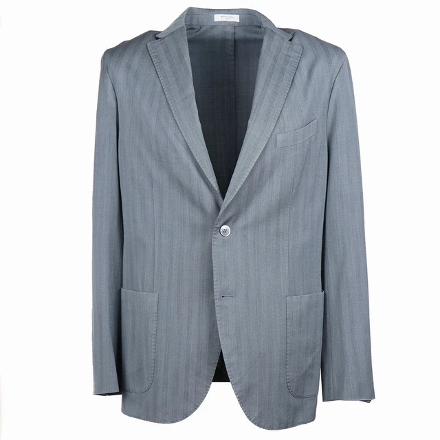 Boglioli Soft-Constructed Muted Green Wool 'K Jacket' Sport Coat 42R (Eu 52)