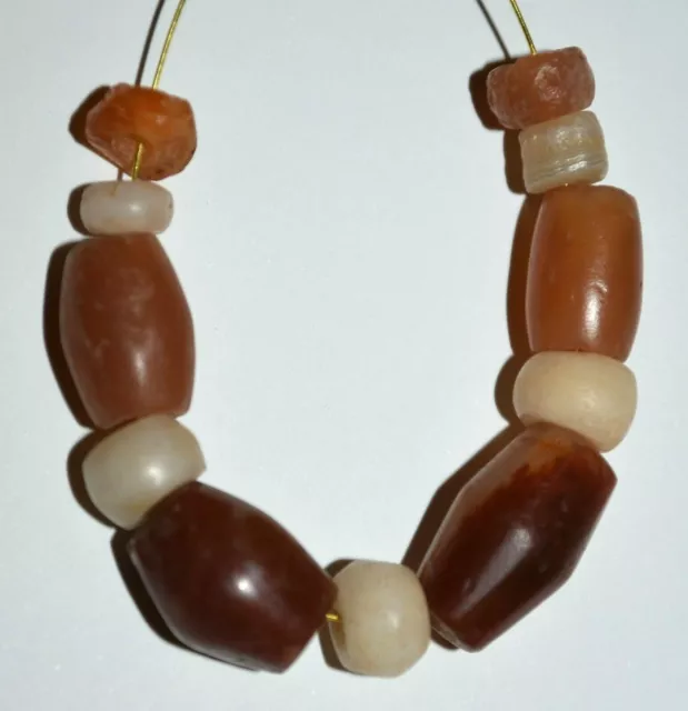 Ancient Agate Stone Excavated Djenne Dig Beads Mali African Trade 1000 Years Old 2