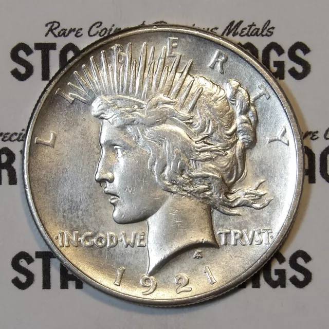 * 1921-P * Choice Bu+++ Ms Peace Silver Dollar * From Original Collection Nr