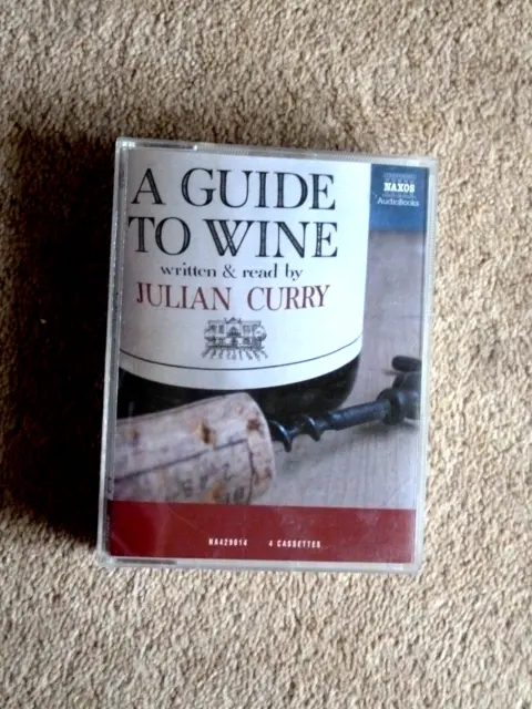 Julian Curry - A Guide To Wine - Audio Books - Talking Books   ( 4 Cassettes )