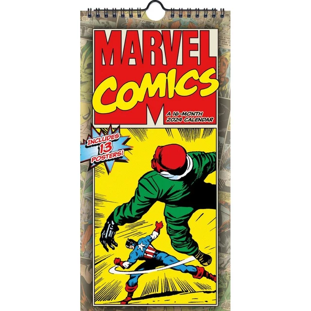 TRENDS INTERNATIONAL, Marvel Comics 2024 Slim Wall Calendar 15.34