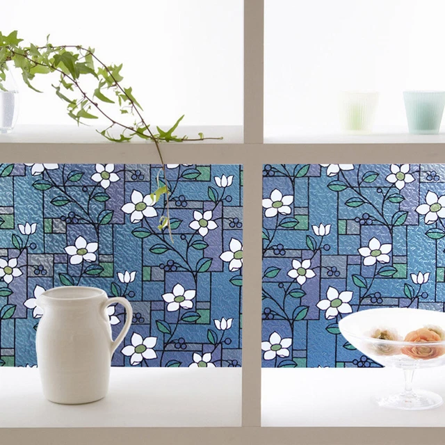 ?i?ek Pencere Etiketi Decorative Glass Film Wall Stickers Glass Stickers Opaque 9