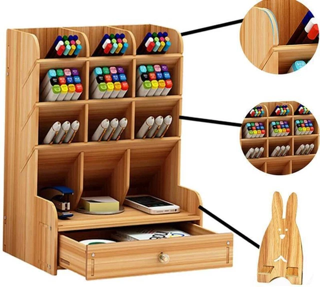 Stifthalter Aufbewahrungsbox Schreibtisch Organizer Bürobedarf Schreibwaren G4A7