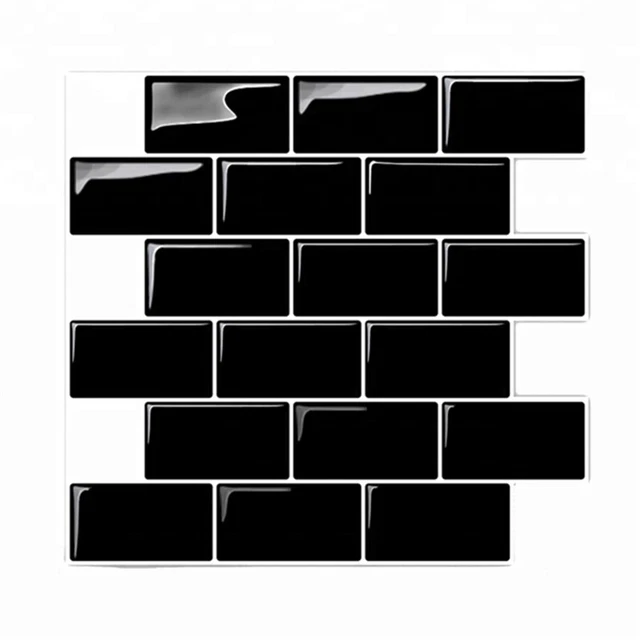 Pegatinas de pared 3D azulejos de ladrillo para cocina baño salpicadero tía azulejo 30x3 W2V8