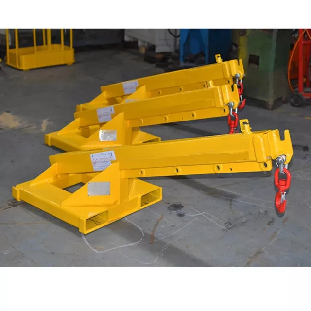 6600LB/3T Adjustable Forklift Mobile Crane Lifting Hoist Truss Jib Boom Hook