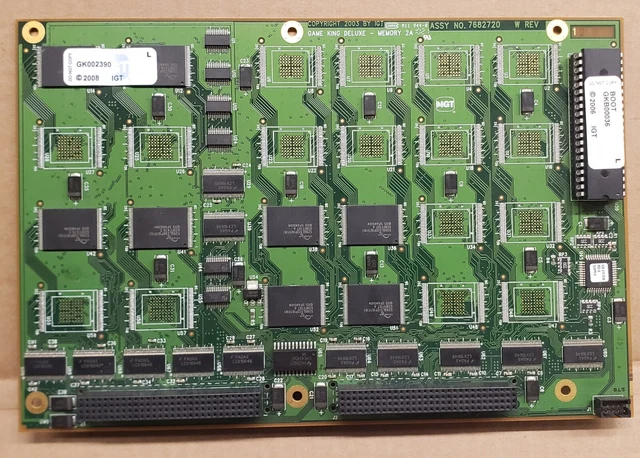 IGT Game King NOAHS ARK Software Deluxe Memory Board GK002390 w/ GKB00036