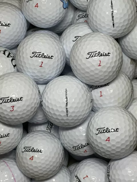 24 Titleist DT Trusoft Golf Balls Mint / A Grade