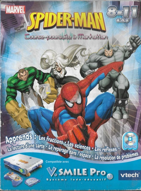 Jeu V.Smile Motion Spiderman Et Ses Amis - Missions Secrètes - Version NEUVE Pour Console éducative Vtech