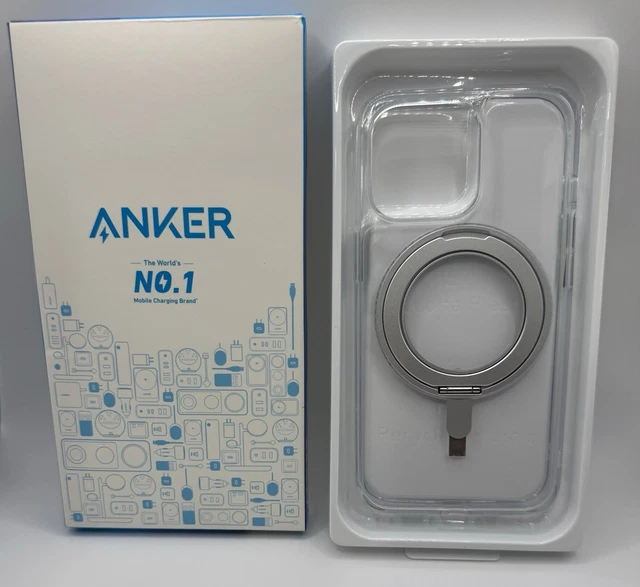 Coque Magnétique Anker Avec Support Pour IPhone 13 Pro - Transparente, Noire Givrée, Neuve (emballage Ouvert)