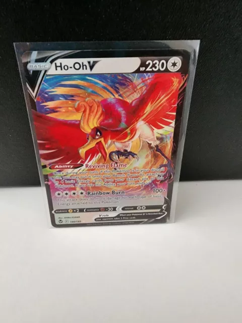 Ho-Oh V 140/195 Full Art NM/M Silver Tempest Pokemon Card