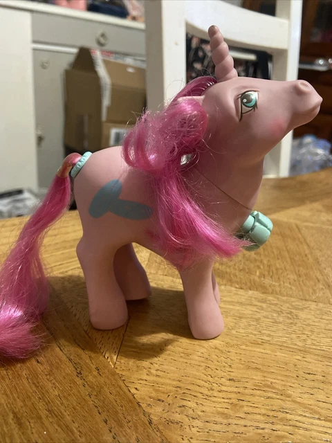 Figurine Mon Petit Poney G1 Posey MLP Vintage Hasbro 1984 no COO Jaune