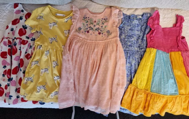 M&S girls 4-5 years summer and occasion dresses bundle