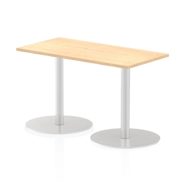 Dynamic Italia 1200 X 600Mm Poseur Rectangular Table Maple Top 725Mm High Leg IT