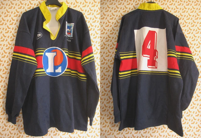 Maillot Rugby Champion des Pyrenees 2004 Epsport porté #4 Homme - 7 / XXL Maillot Rugby Champion des Pyrenees 2004 Epsport porté #4 Homme - 7 / XXL