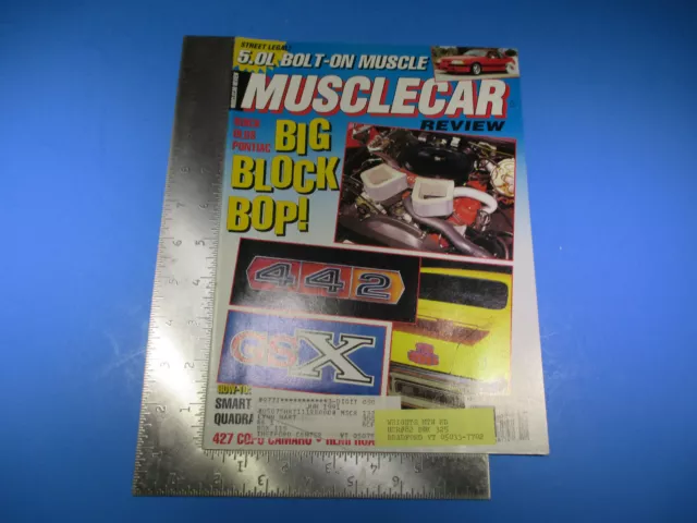 Musclecar Review Magazine December 1990 Big Block Bop 442 GS X 5.0L M6381