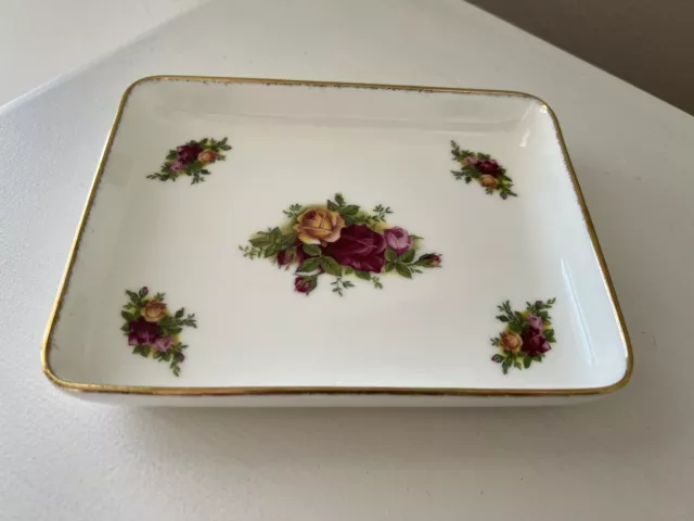 ROYAL ALBERT OLD COUNTRY ROSES | Small Dessert Tray | Mint Dish | ENGLAND